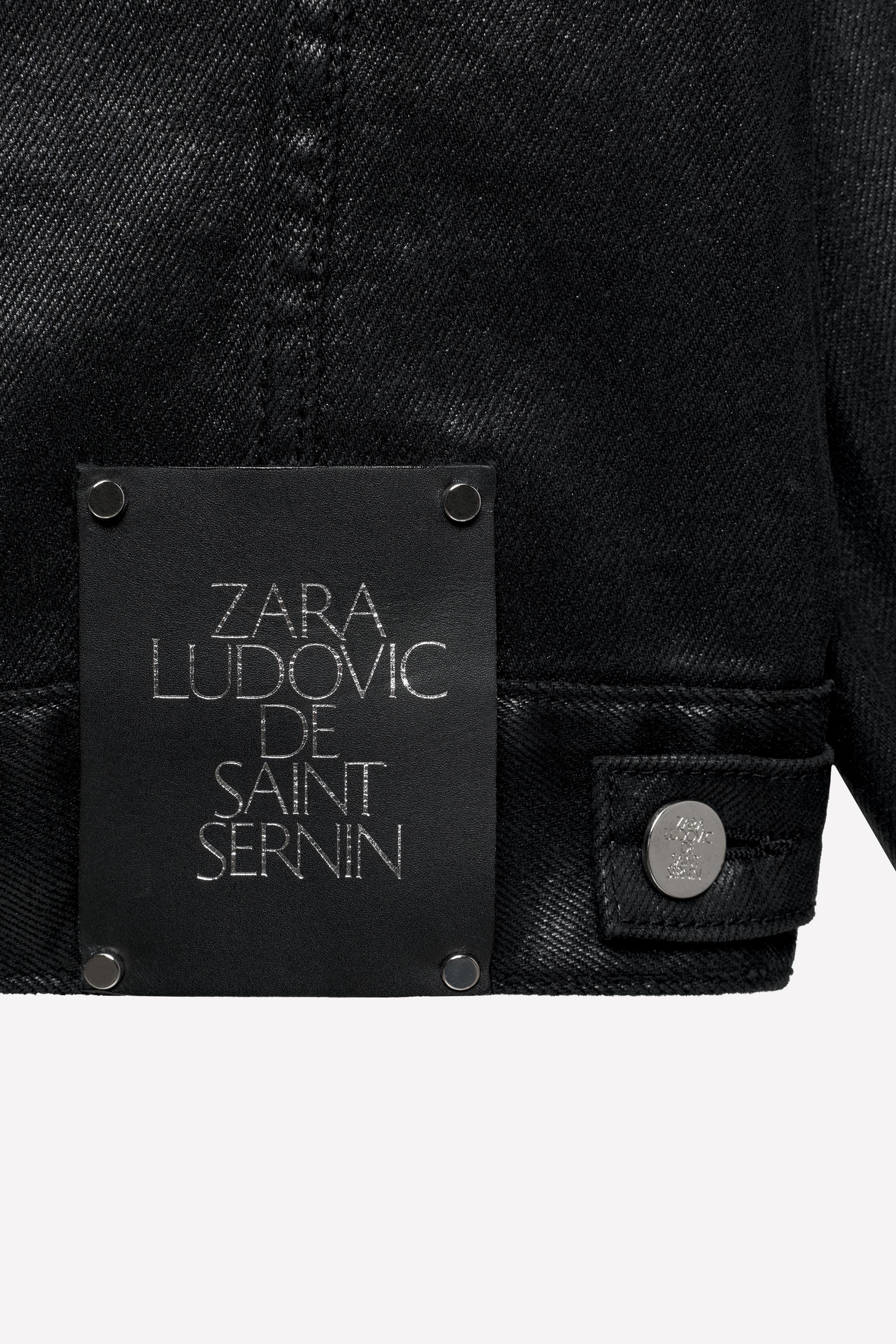 LUDOVIC DE SAINT SERNIN x ZARA WAXED DENIM JACKET